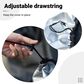 HOMLUX 90" Waterproof Patio Cover with Adjustable Drawstring in Black, , large