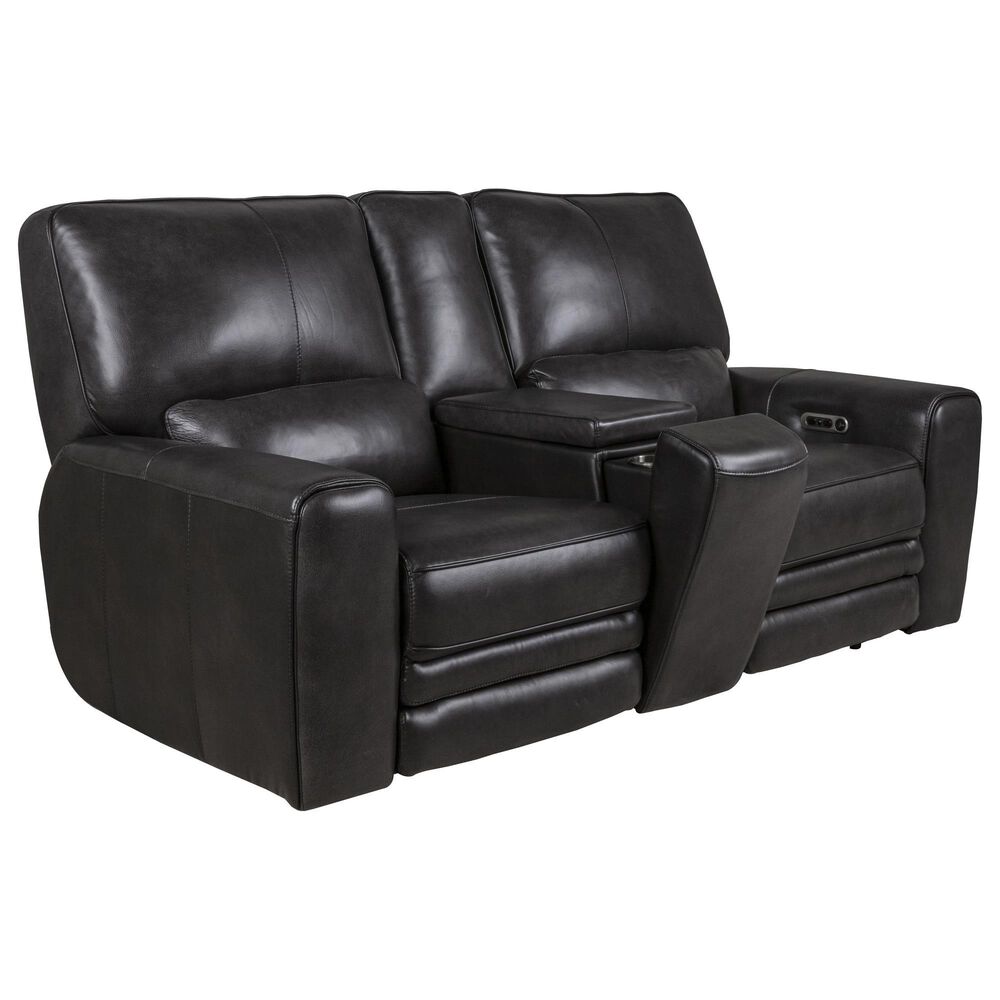 Sienna Designs Power Reclining Console Loveseat in New Berlin Smoke Grey, , large