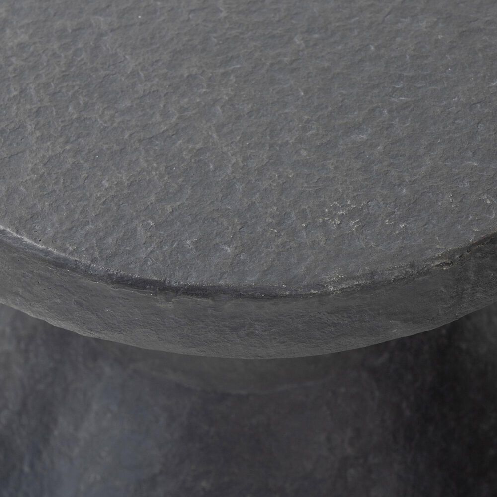 Four Hands Odeon End Table in Distressed Graphite, , large