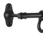 Creative Coop 18-Hook Forged Metal Wall Rod in Black, , large