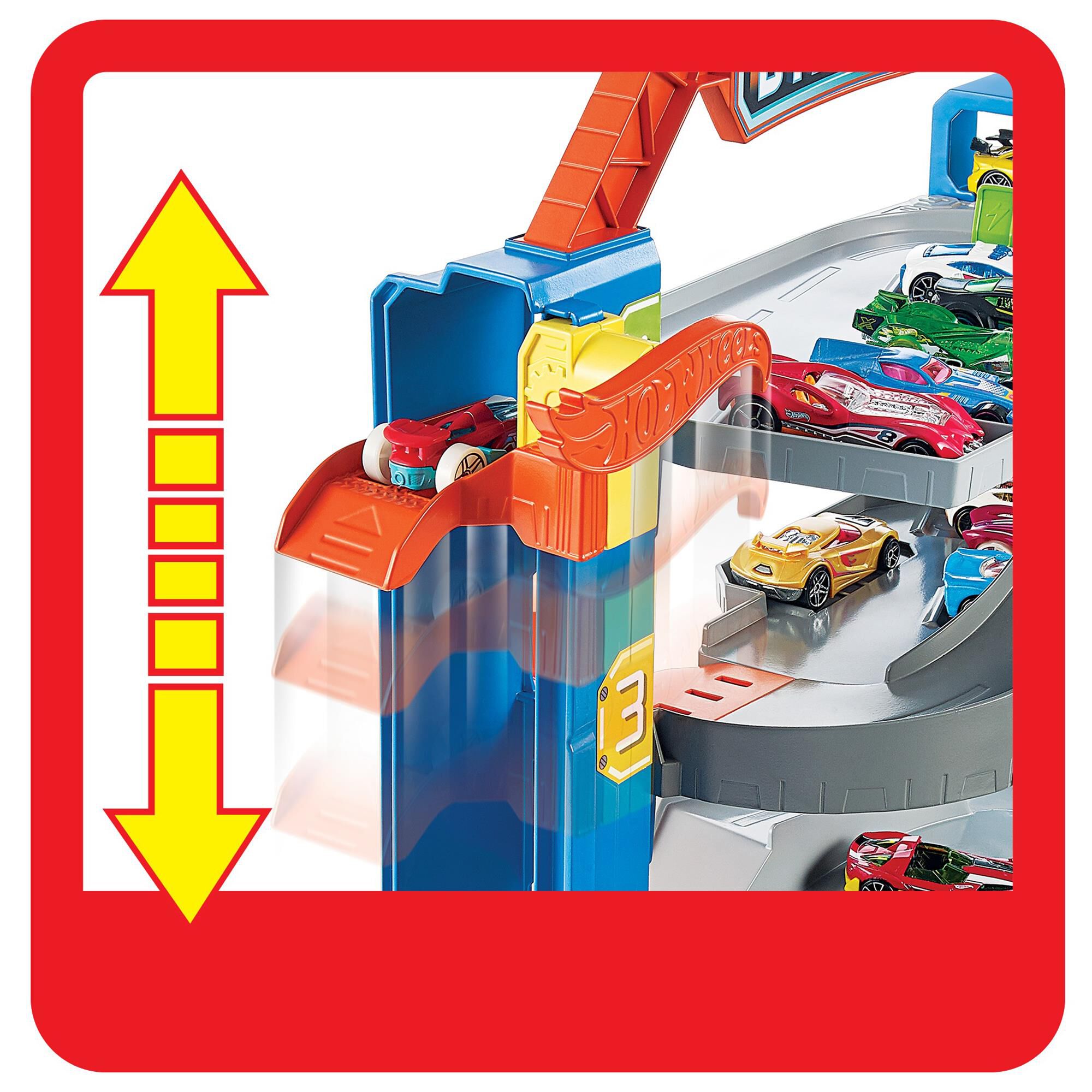 Hot Wheels City Stunt Garage Play Set NFM