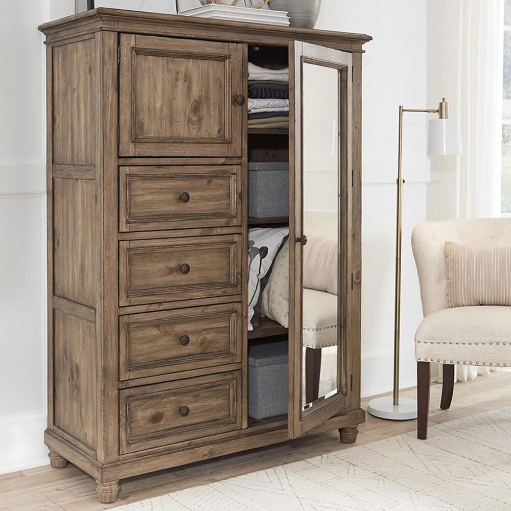 Riva Ridge Parkwood Chiffarobe in Brazil Brown, , large