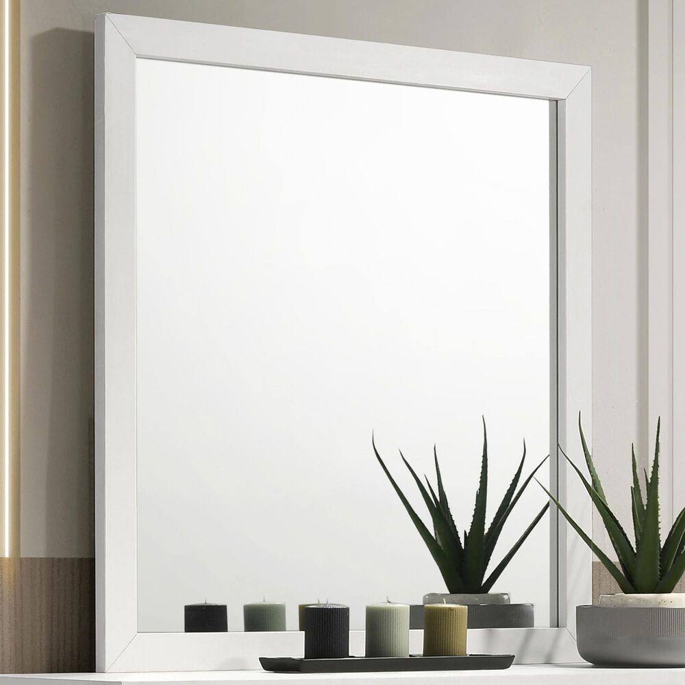 Pacific Landing Marceline Dresser Mirror in White, , large