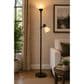 Cal Lighting Brayton Torchiere Floor Lamp in Black, , large
