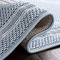 Safavieh Bermuda BMU810M 6"7" Square Light Blue and Ivory Indoor/Outdoor Area Performance Rug, , large