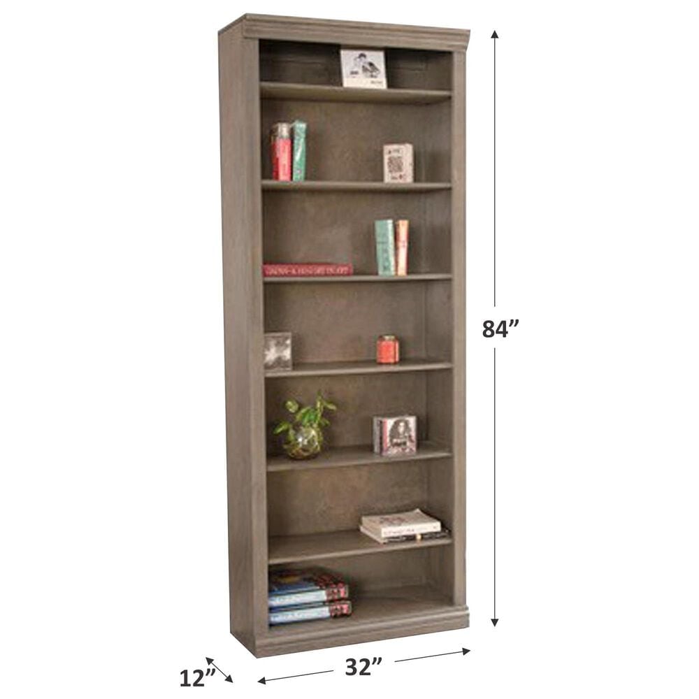 Cal-Baja Furniture DZ 84&quot; Bookcase in Wash Gray, , large