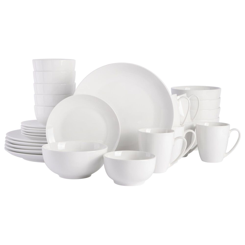 Gibson Home Ogalla 30-Piece Dinnerware Set in White, , large