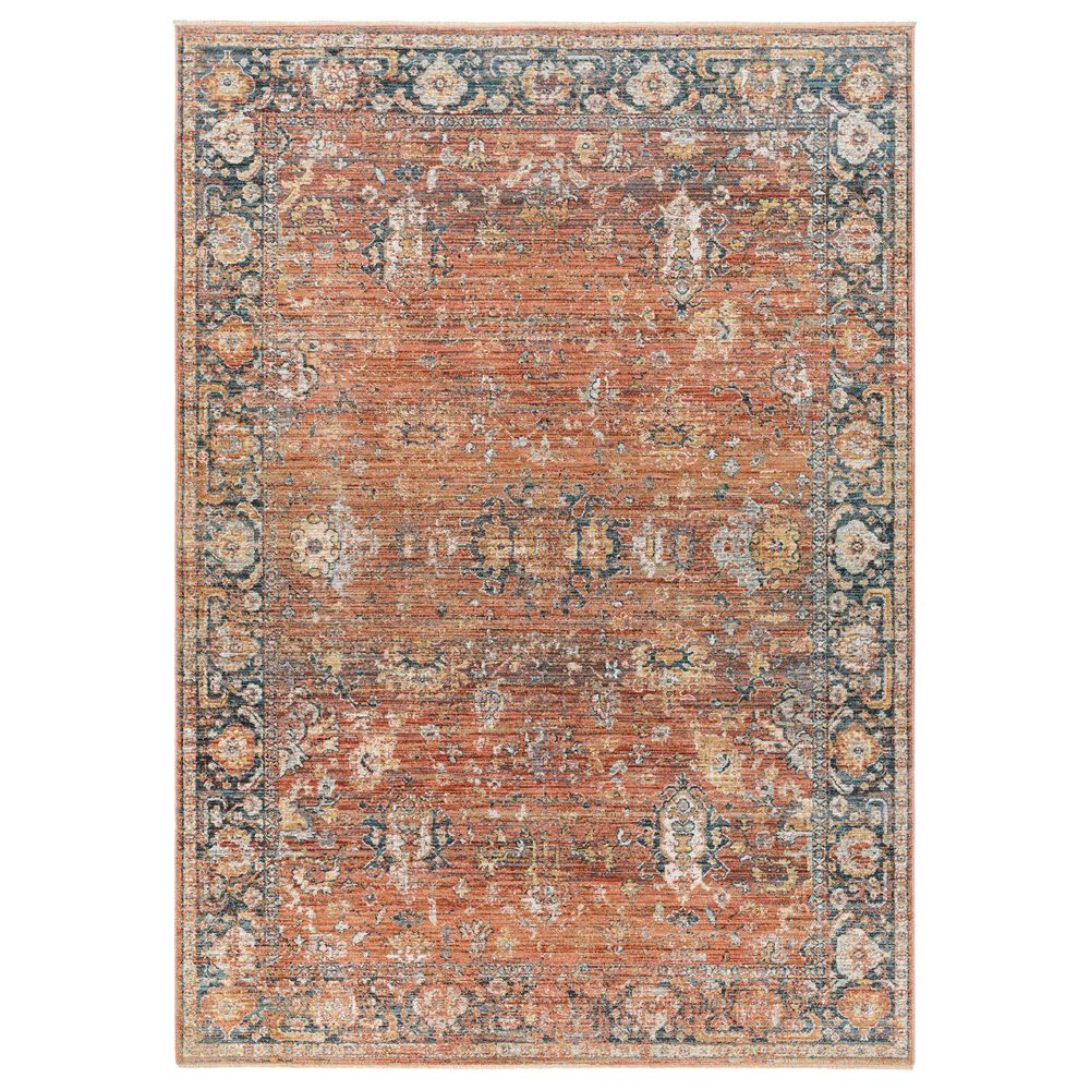Surya Carlisle 2"11" x 7"10" Brick Red, Dark Brown, Olive, Off-White and Medium Gray Runner, , large