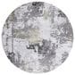 Safavieh Craft CFT820Y 4" Round Grey and Green Area Rug, , large