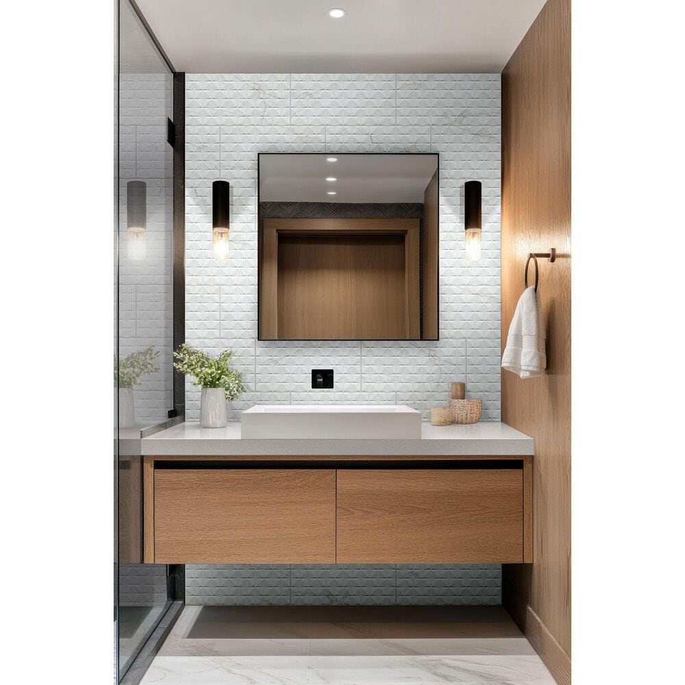 MS International Dymo Calacatta Chex White 12&quot; x 24&quot; Ceramic Tile, , large