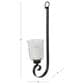 Maple and Jade 31" Handmade Pillar Scroll Indoor/Outdoor Wall Sconce in Matte Black and Clear, , large