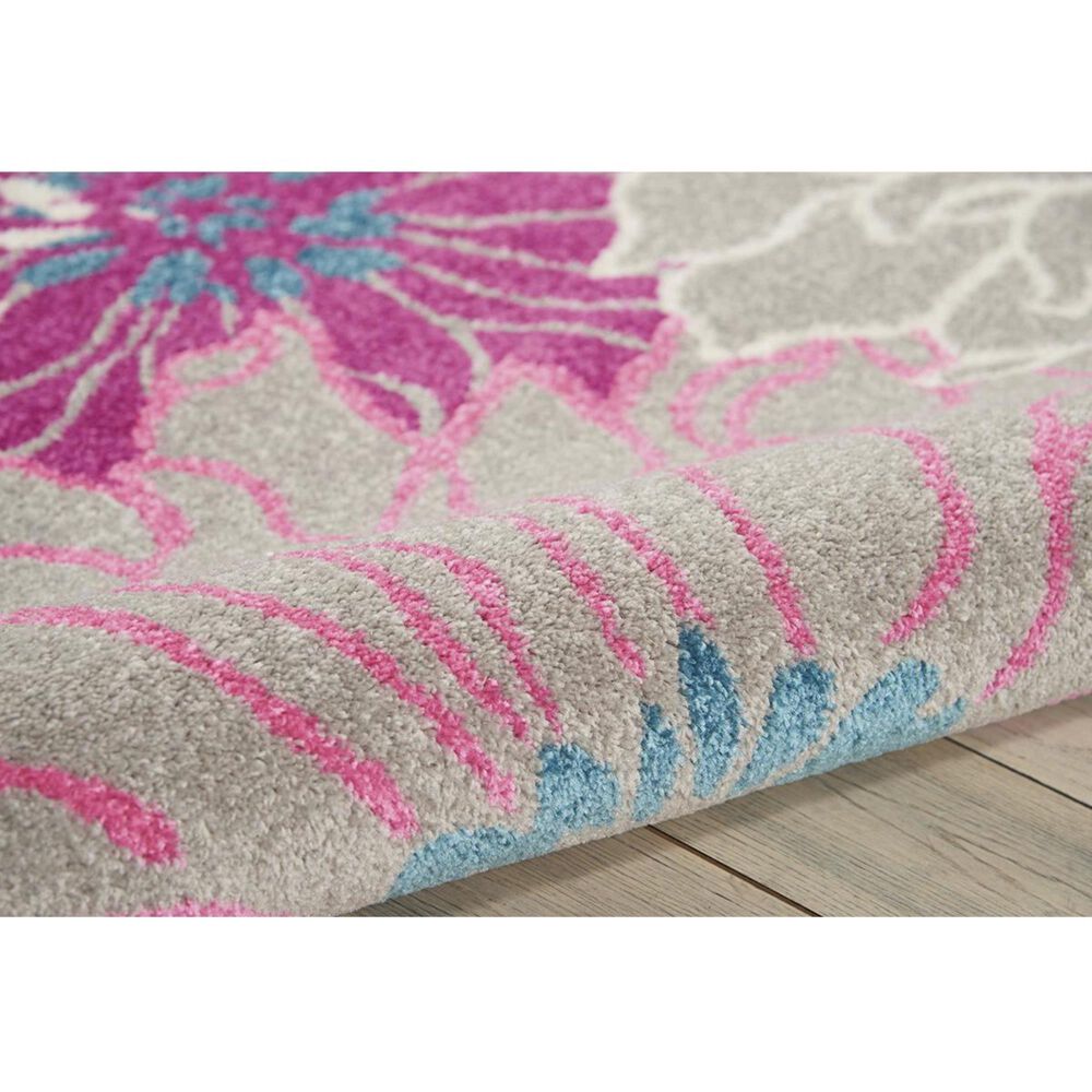 Nourison Passion PSN17 5&#39;3&quot; x 7&#39;3&quot; Grey Area Rug, , large