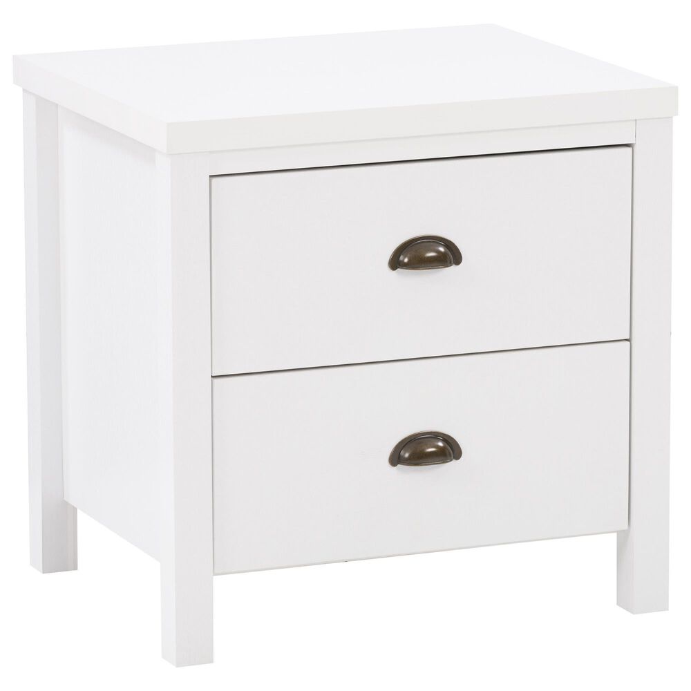 CorLiving Boston Nightstand in White, , large