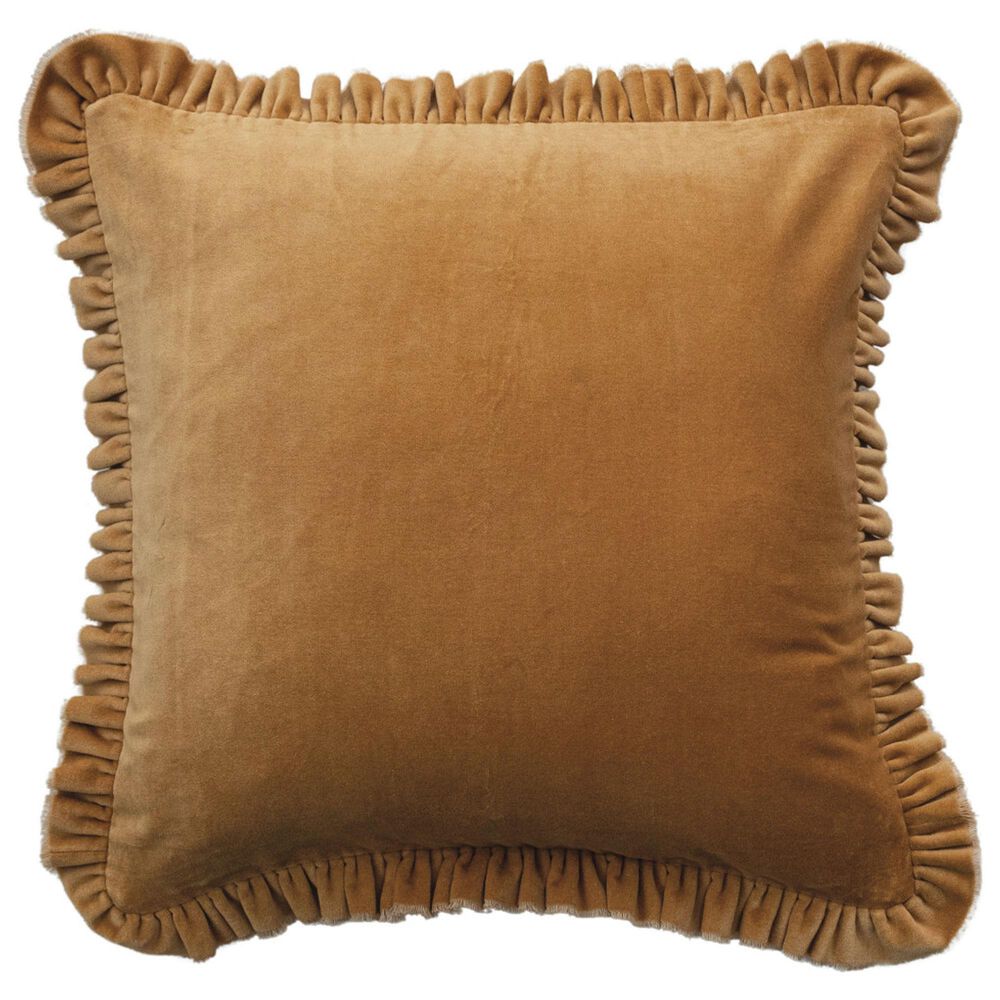 Teak Interiors Heirloom 20&quot; x 20&quot; Throw Pillow in Mustard, , large