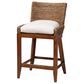 Baxton Studio Ridley Counter Stool in Brown Wash, , large