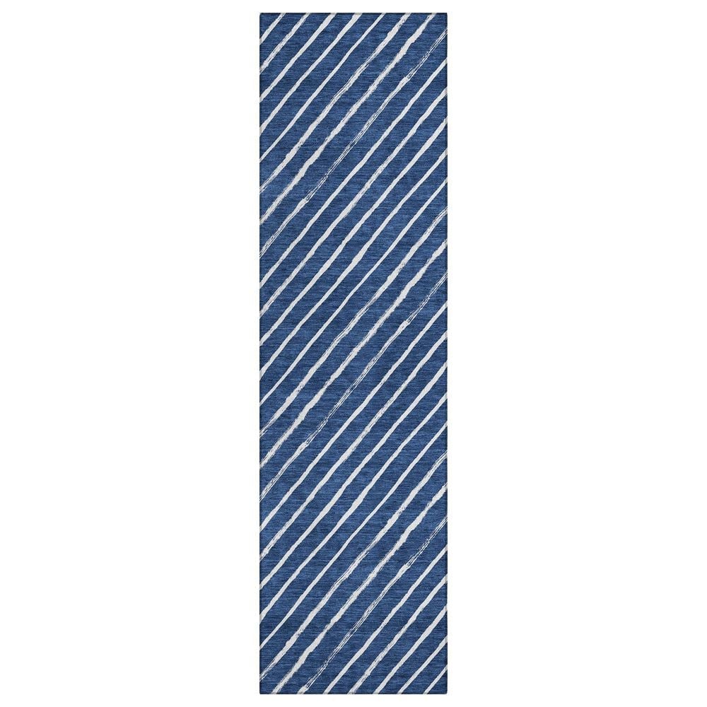 Dalyn Rug Company Wonderland WN27 2"3" x 7"6" Navy Indoor/Outdoor Runner, , large