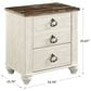 Ashley Willowton 2 Drawer Nightstand in White Washed with USB, , large