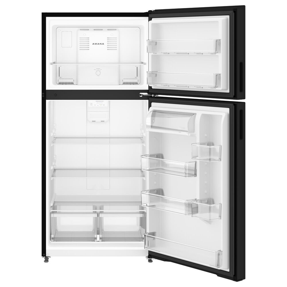 Amana 19 Cu. Ft. Wide Top-Freezer Refrigerator in Black, , large
