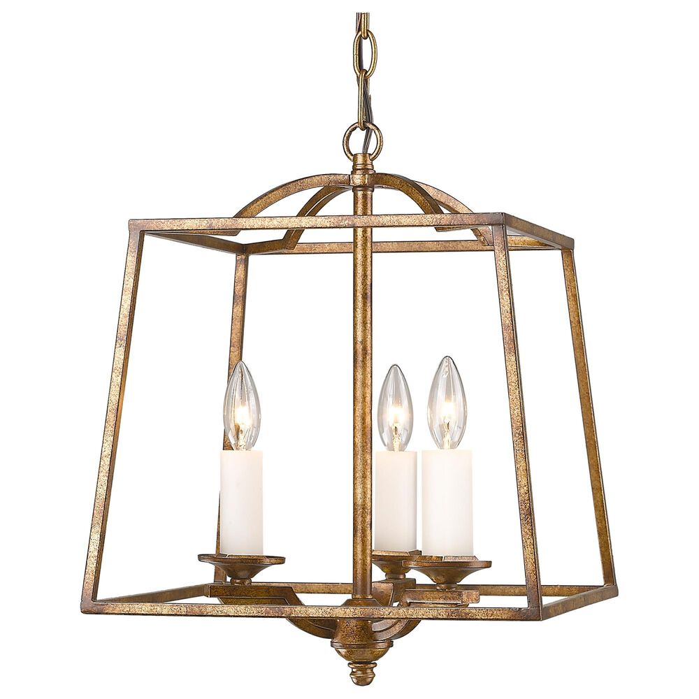 Golden Lighting Athena 3-Light Pendant in Grecian Gold, , large