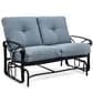 Winston Palazzo Patio Glider Loveseat in Canvas Haze, , large