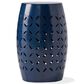Hearth and Haven Lilac Outdoor Metal Side Table with Cylindrical Design in Dark Blue, , large
