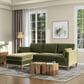 Jennifer Taylor Home Knox 2-Piece Stationary Reversible Sectional Sofa in Olive Green Velvet, , large