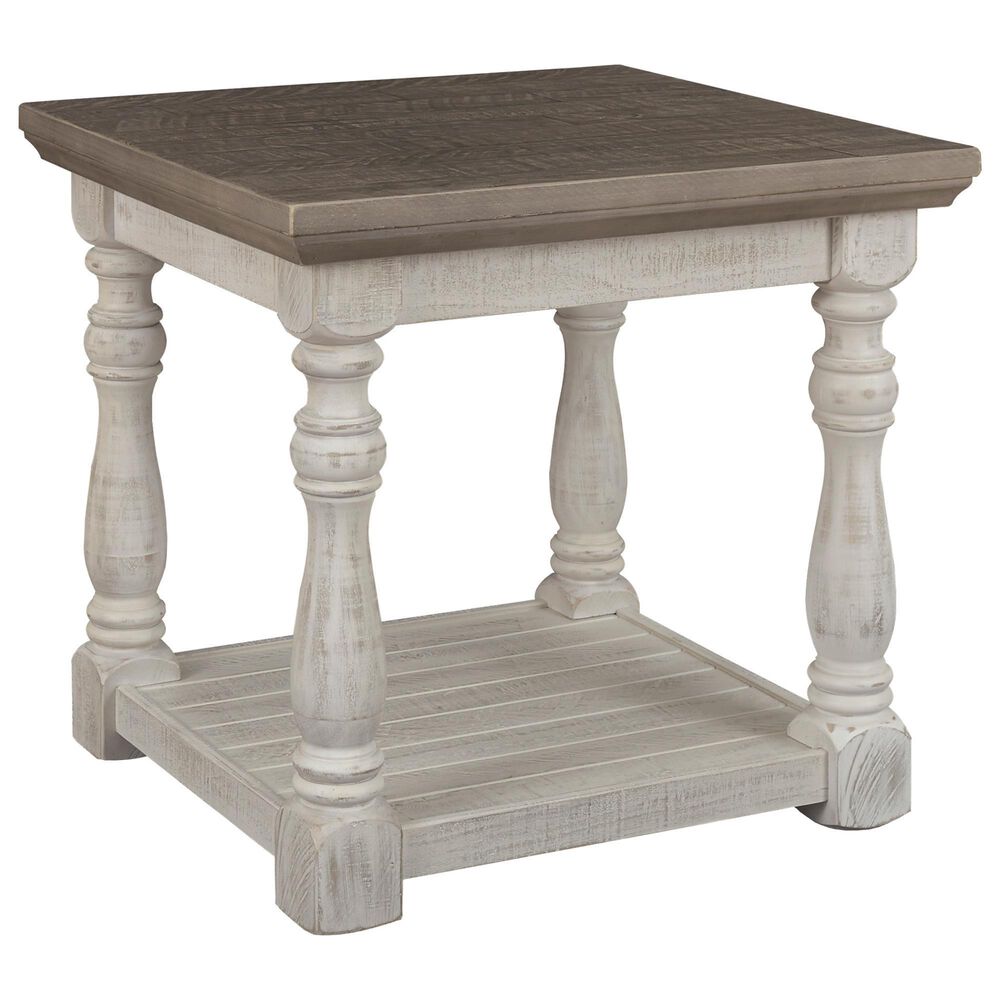 Ashley Havalance Rectangular End Table in Gray and White, , large