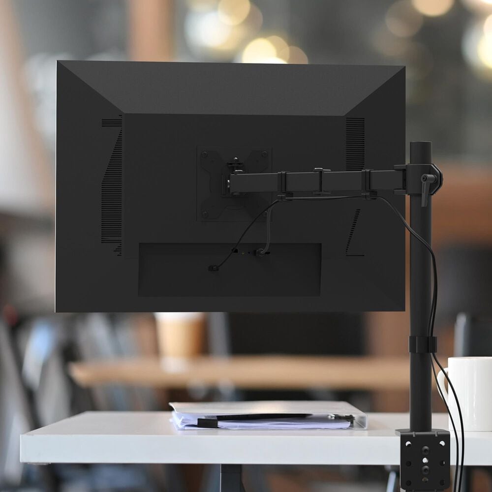 Kanto Single Monitor Desk Mount for 17" - 34" Displays in Black, , large