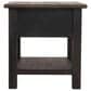 Ashley Tyler Creek Rectangular End Table in Grayish Brown/Black, , large