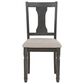 Linon Home Decor Willow Side Chair in Dark Grey, , large