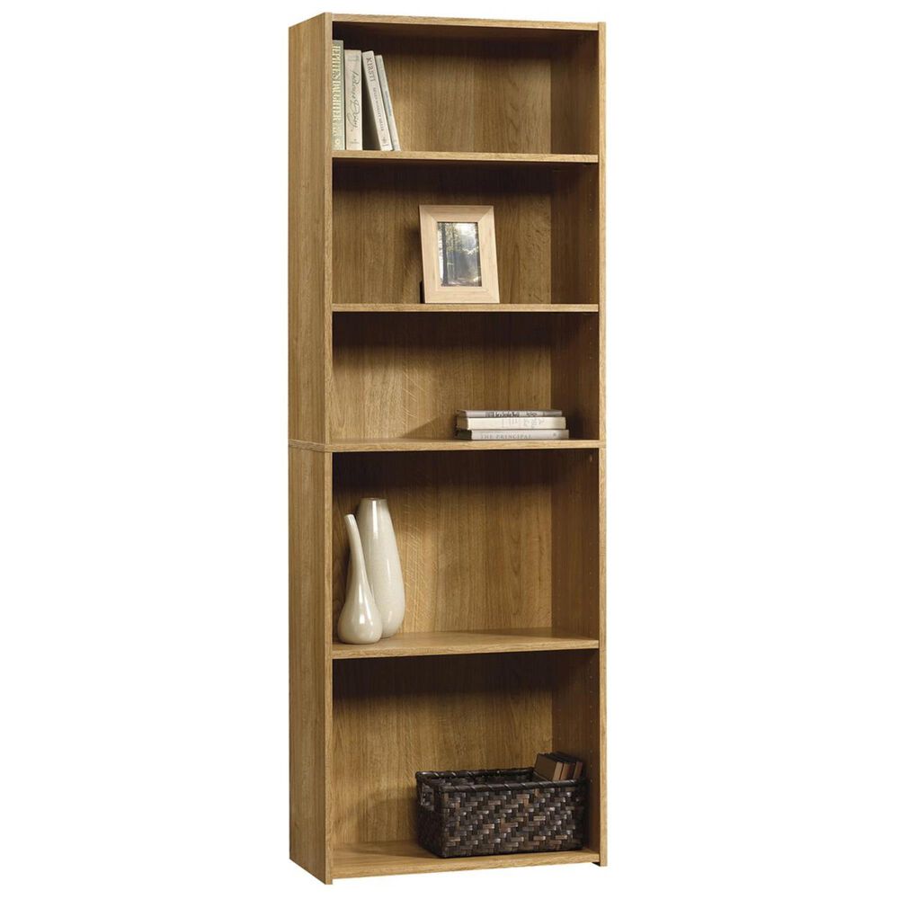 Sauder Beginnings 5-Shelf Bookcase in Highland Oak, , large