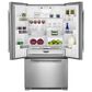 JennAir 21.9 Cu. Ft. 3-Door French Door Refrigerator in Stainless Steel, , large