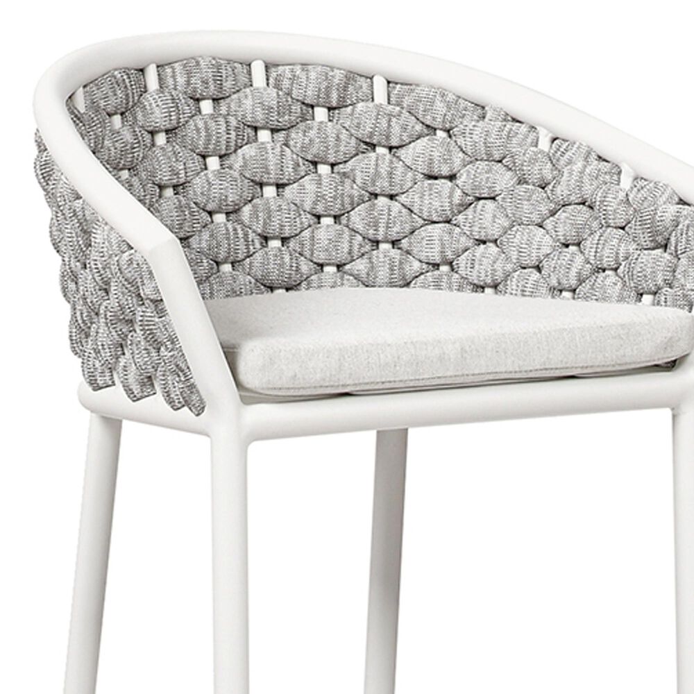Hearth and Haven Rowan Patio Low-back Barrel Stool in White &#40;Set of 2&#41;, , large