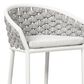 Hearth and Haven Rowan Patio Low-back Barrel Stool in White (Set of 2), , large