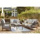 Signature Design by Ashley Visola Stationary Loveseat with Cushion in Gray, , large