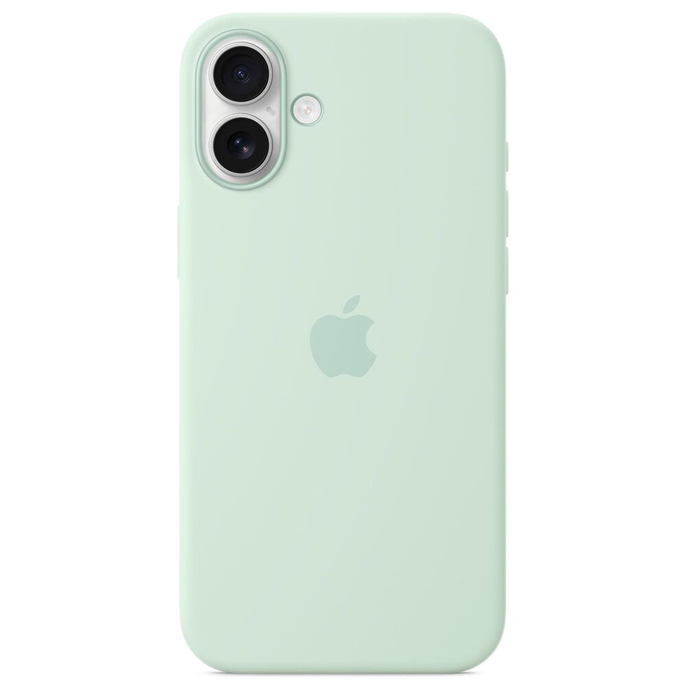 Apple Silicone Case with MagSafe for iPhone 16 Plus in Aquamarine, , large