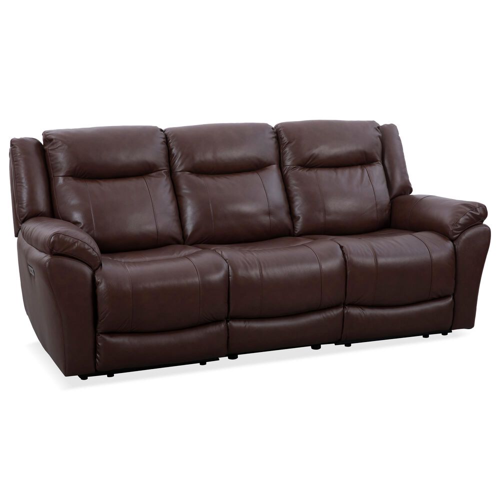 Oxford Furniture Dual Manual Reclining Sofa in Madrid Pecan, , large
