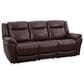 Oxford Furniture Dual Manual Reclining Sofa in Madrid Pecan, , large