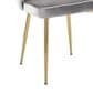 LumiSource Marcel Side Chair with Silver Velvet Cushion in Gold (Set of 2), , large