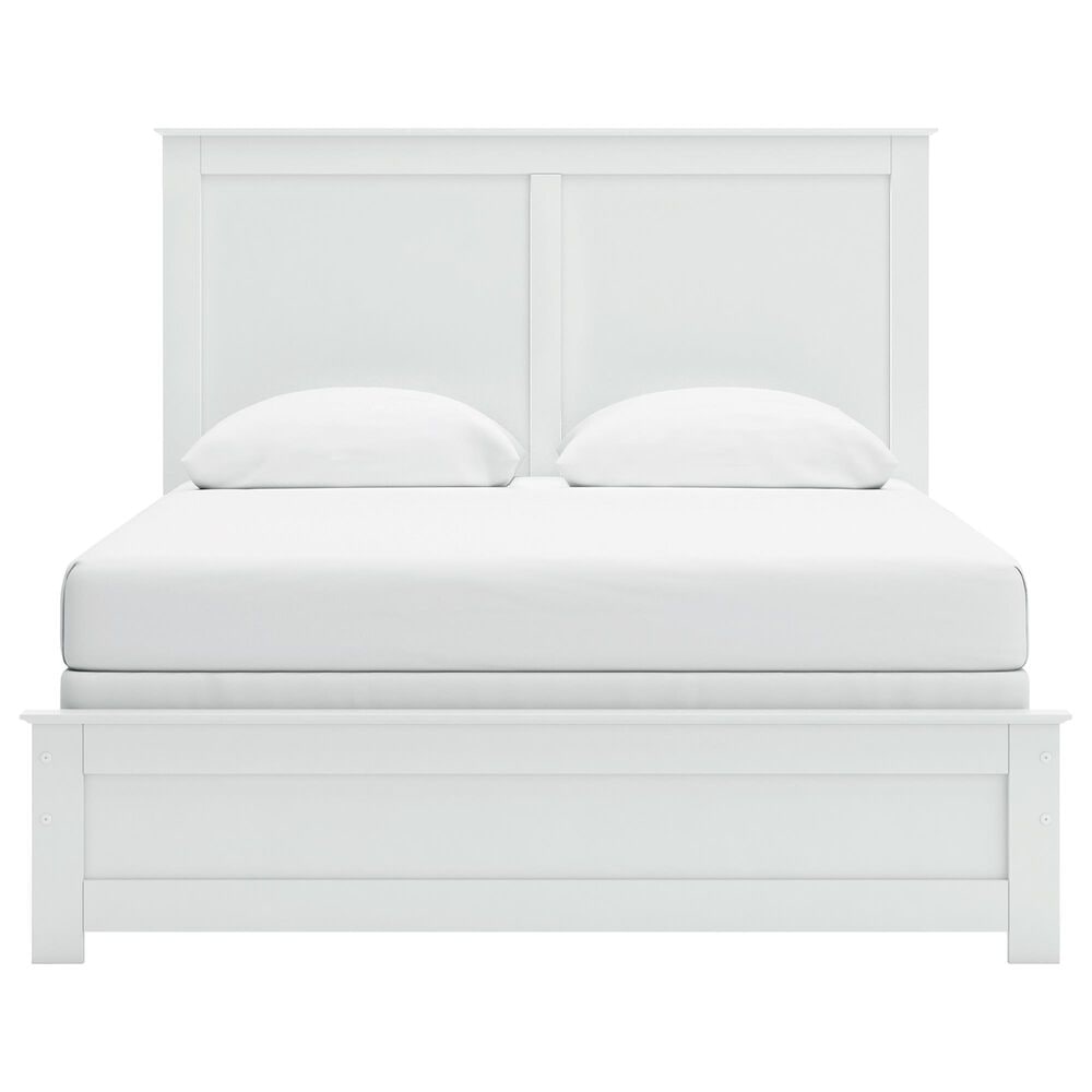 Ashley Bostwick Shoals 5-Piece Queen Panel Bedroom Set in White, , large