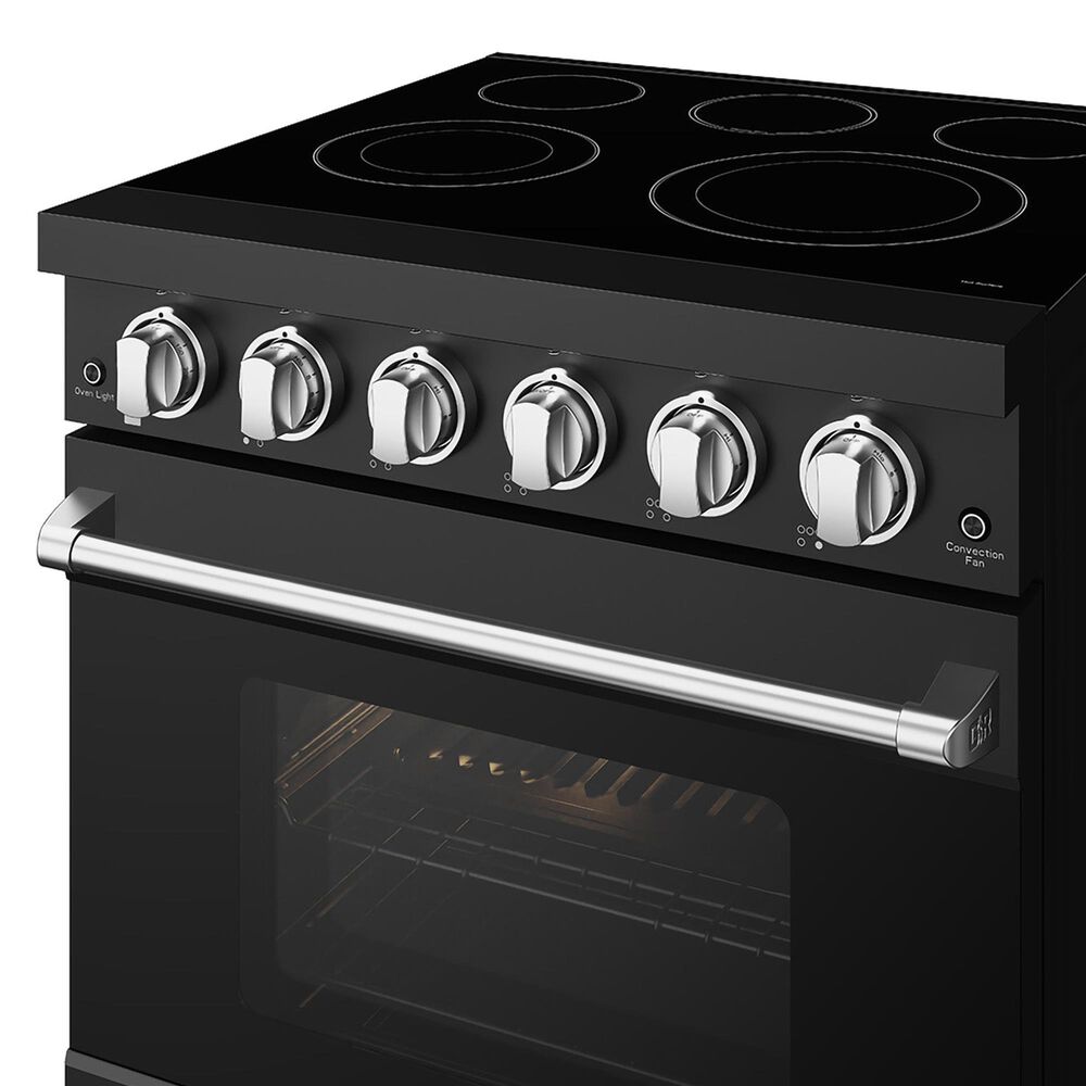 Thor Kitchen Gordon Ramsay 4.6 Cu. Ft. Professional Freestanding Electric Range with Stainless Steel Handle Kit in Black, , large