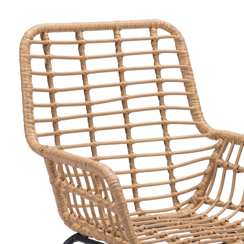 Zuo Modern Lyon Dining Chair in Natural/Black &#40;Set of 2&#41;, , large