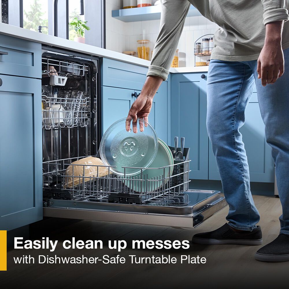 Whirlpool 0.9 Cu. Ft. Countertop Microwave with Steam Clean in Stainless Steel, , large