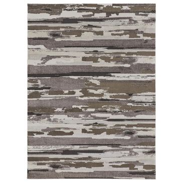 Feizy Vancouver 4" x 6" Brown Area Rug, , large