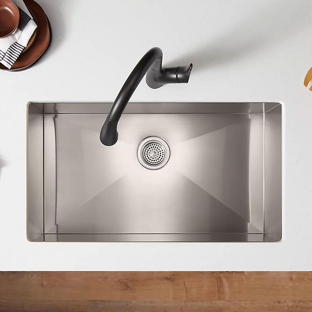 Kohler Rival Pull-Down Kitchen Sink Faucet in Matte Black, , large