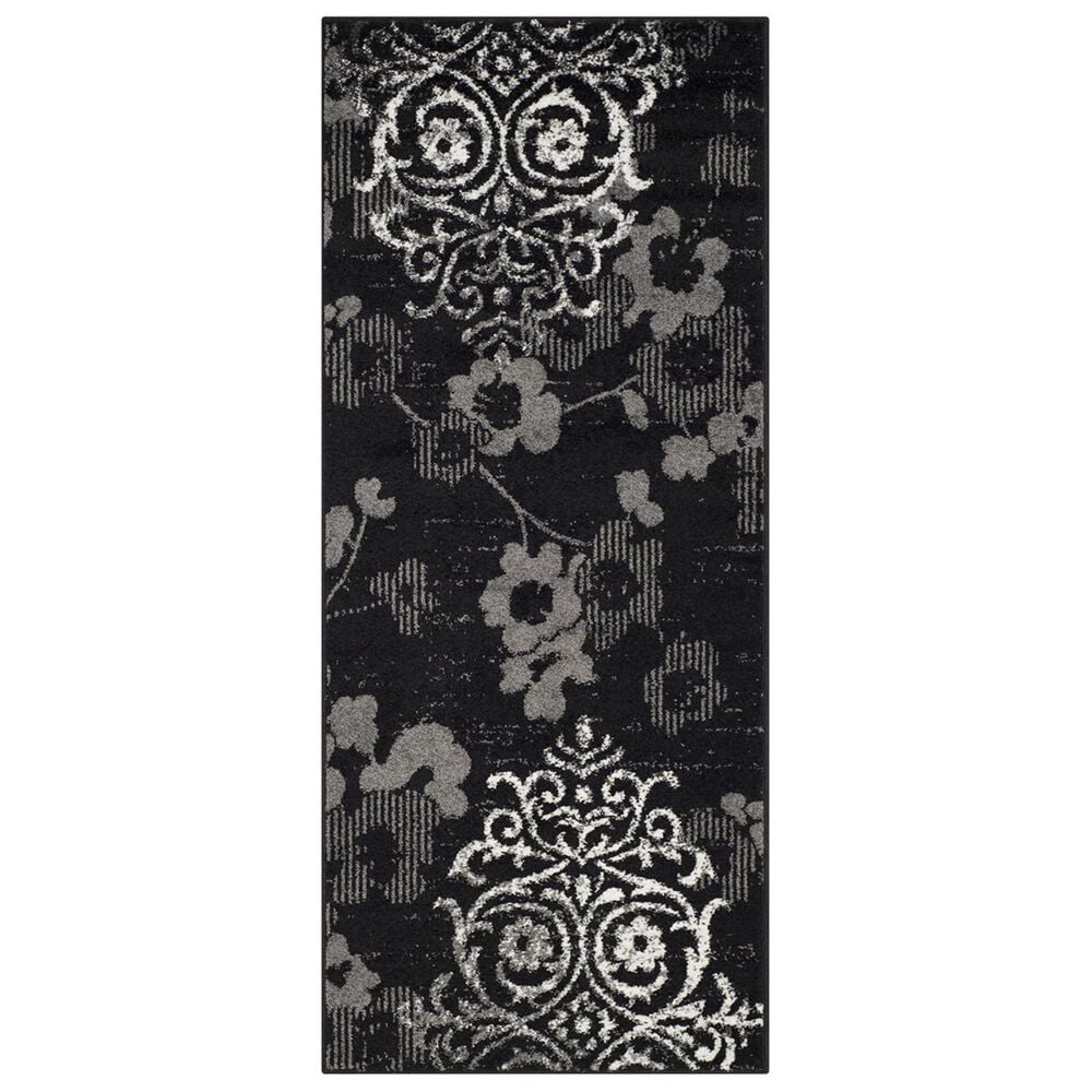 Safavieh Adirondack ADR114A-26 2"6" x 6" Black/Silver Runner, , large