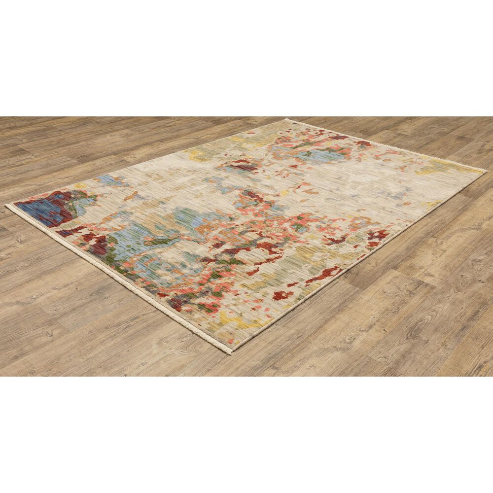 Oriental Weavers Soleri SOL09 2&#39; x 3&#39; Beige and Red Area Rug, , large