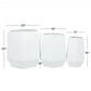 Maple and Jade Hexagon Planter in Satin White (Set of 2), , large