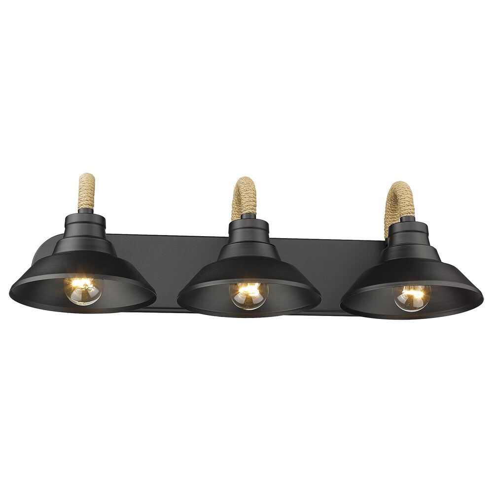 Golden Lighting Journey 3-Light Bath Vanity in Matte Black, , large