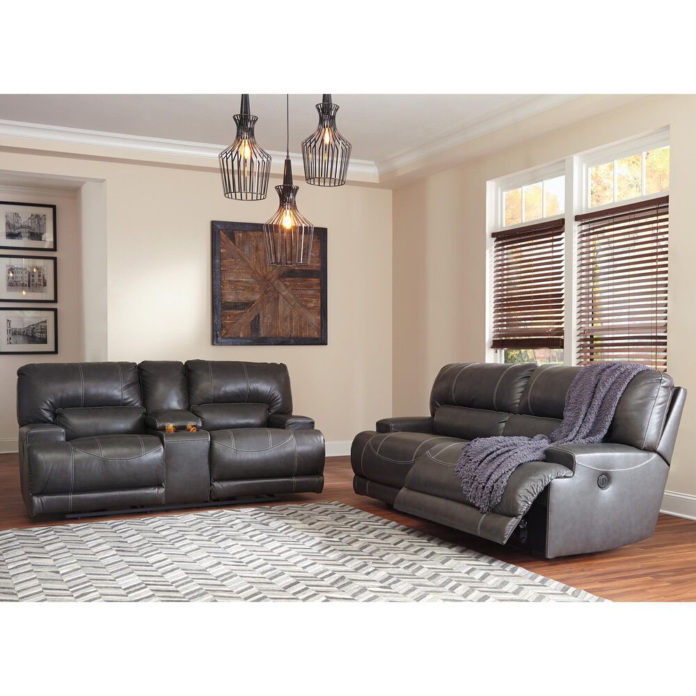 Signature Design by Ashley McCaskill Double Reclining Power Loveseat